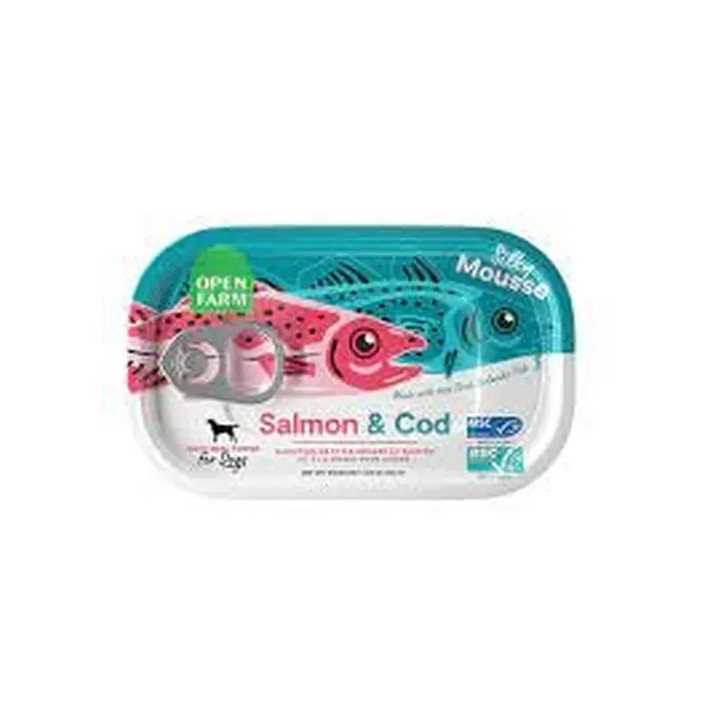 Open Farm Grain Free Salmon and Cod Topper For Cats 3.17 oz