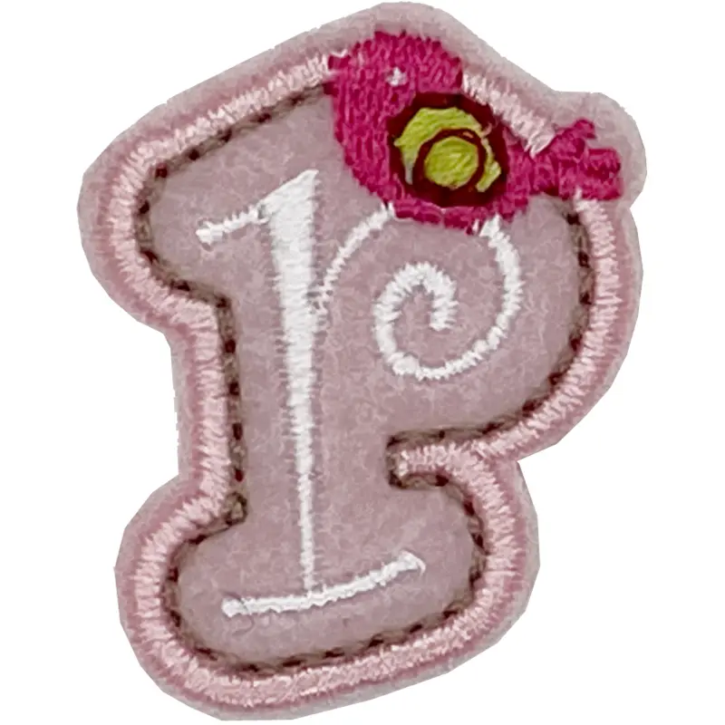 Curly Pink R - Patch