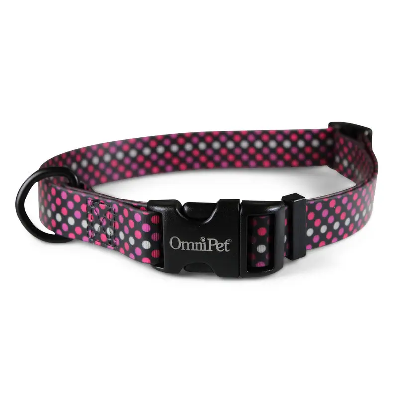 Polka Neon Attitudz Biothane Dog Collar / Lead
