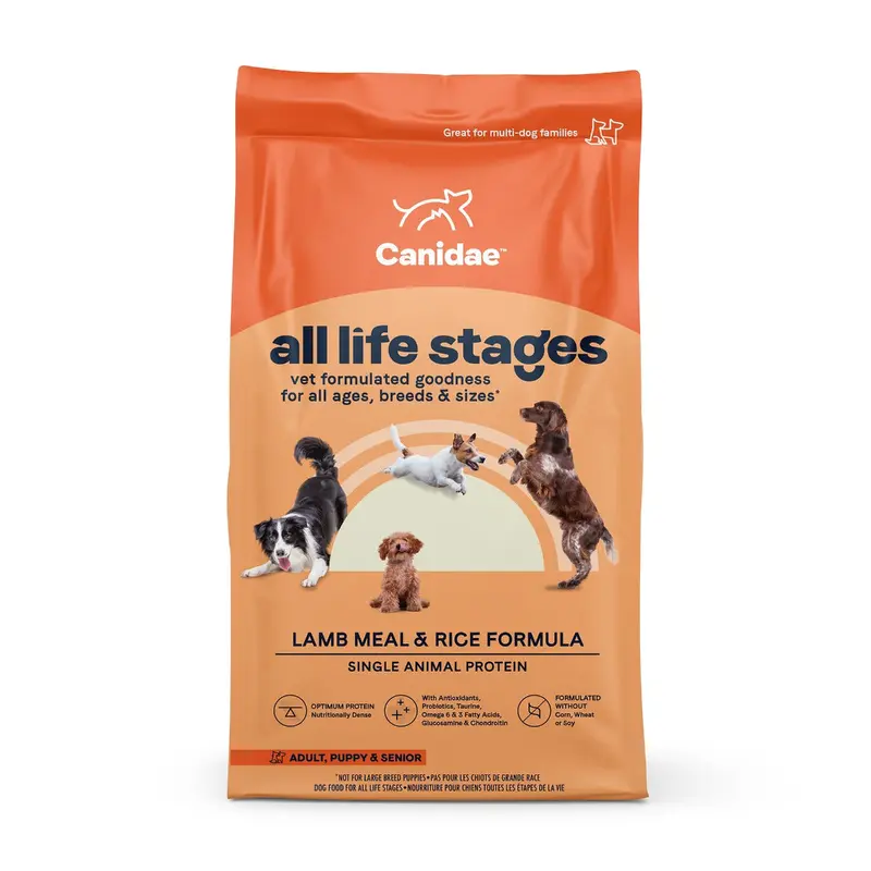 Canidae All Life Stages Dry Dog Food, Lamb Meal and Rice, 5lbs