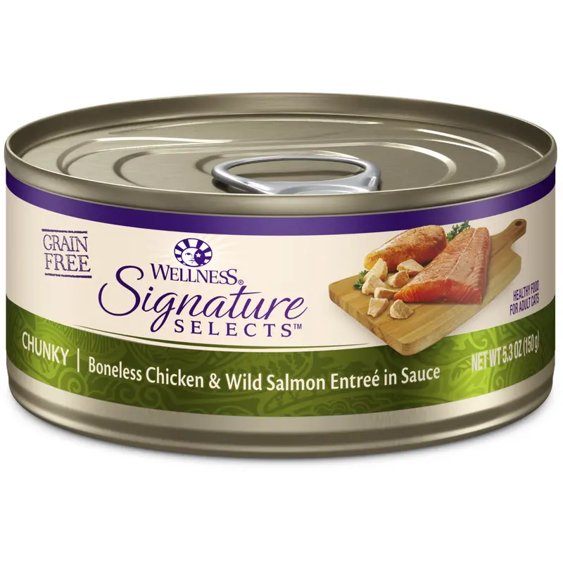 Wellness Signature Selects Chunky Chicken & Salmon 5.3oz