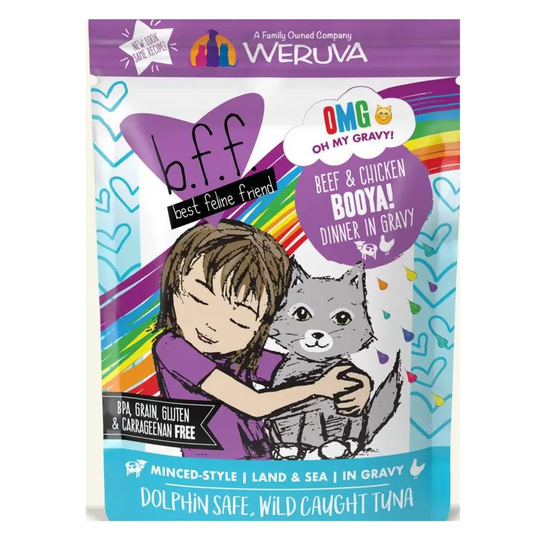 Weruva BFF OMG Booya! Beef & Chicken Pouch