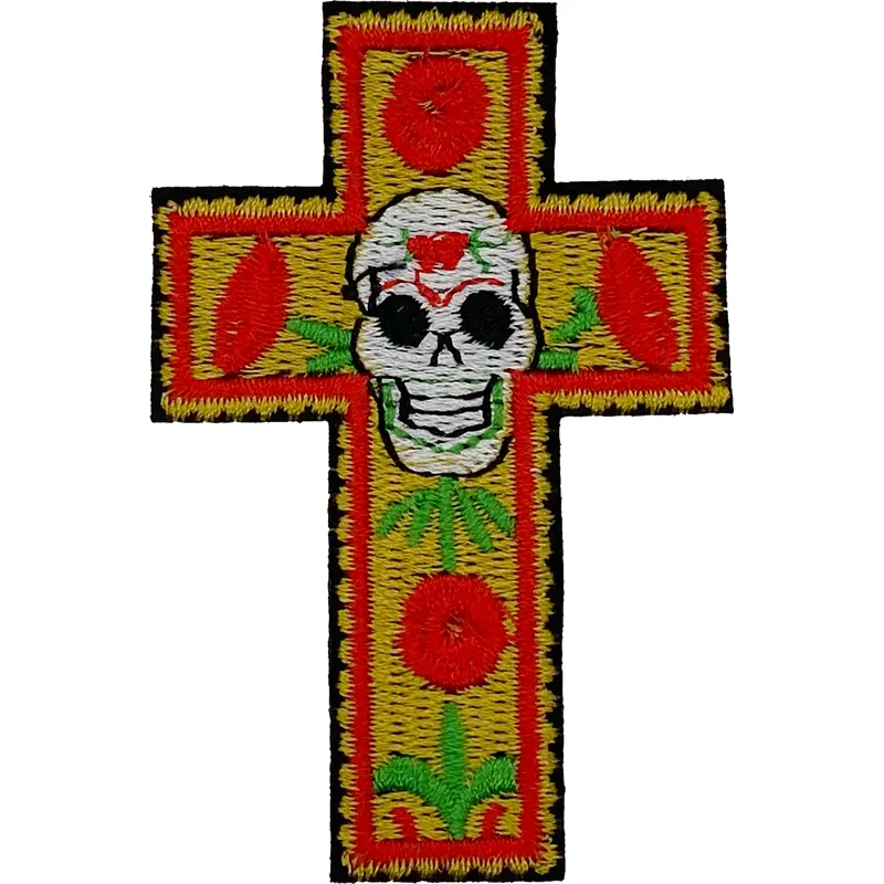 Sugar Skull Cross - Patch