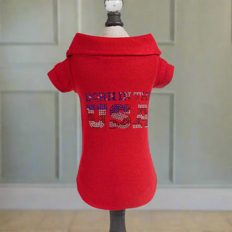 Born in the USA Polo  Red Limited Edition Sparkle Style (Now on Sale!)