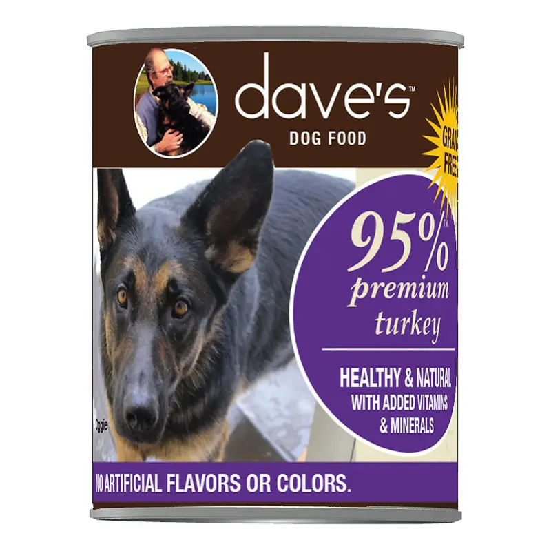 Dave's Pet Food 95% Premium Wet Dog Food - Turkey - 13oz Can