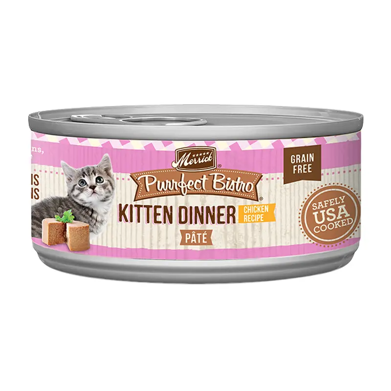 Merrick Purrfect Bistro Grain Free Kitten Chicken Pate Cat Food (3oz)
