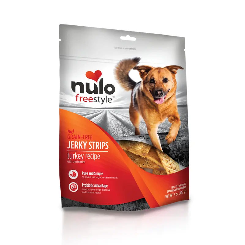 Nulo FreeStyle Turkey & Cranberries Jerky Strips For Dogs