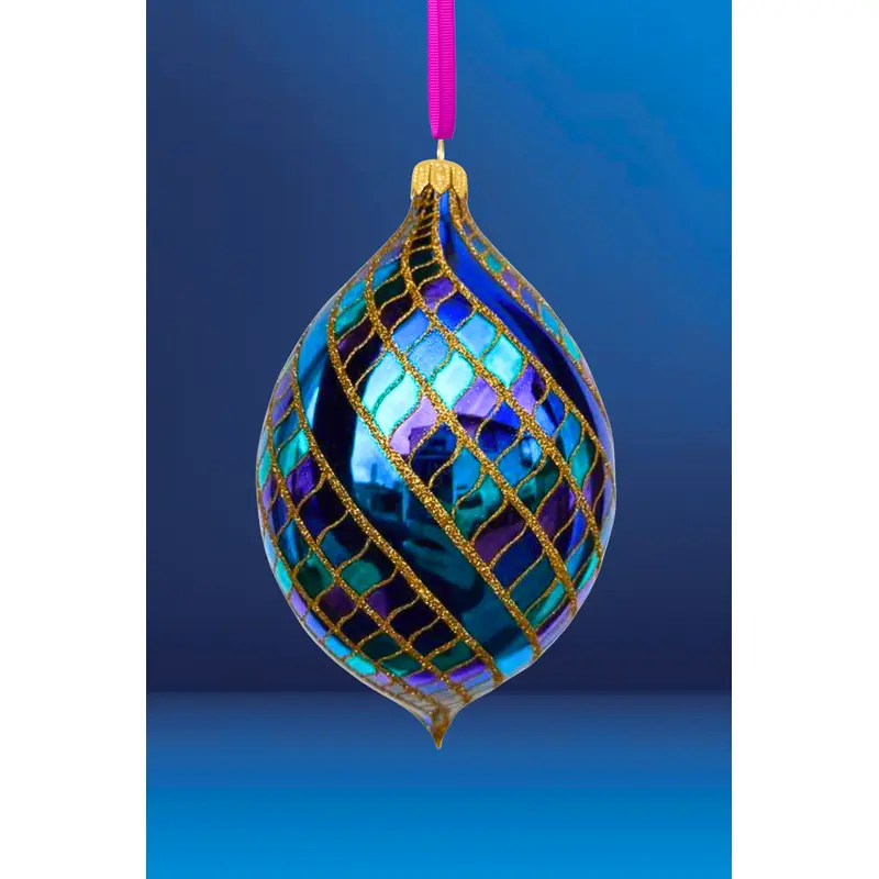 Stardust Spinner Glass Ornament