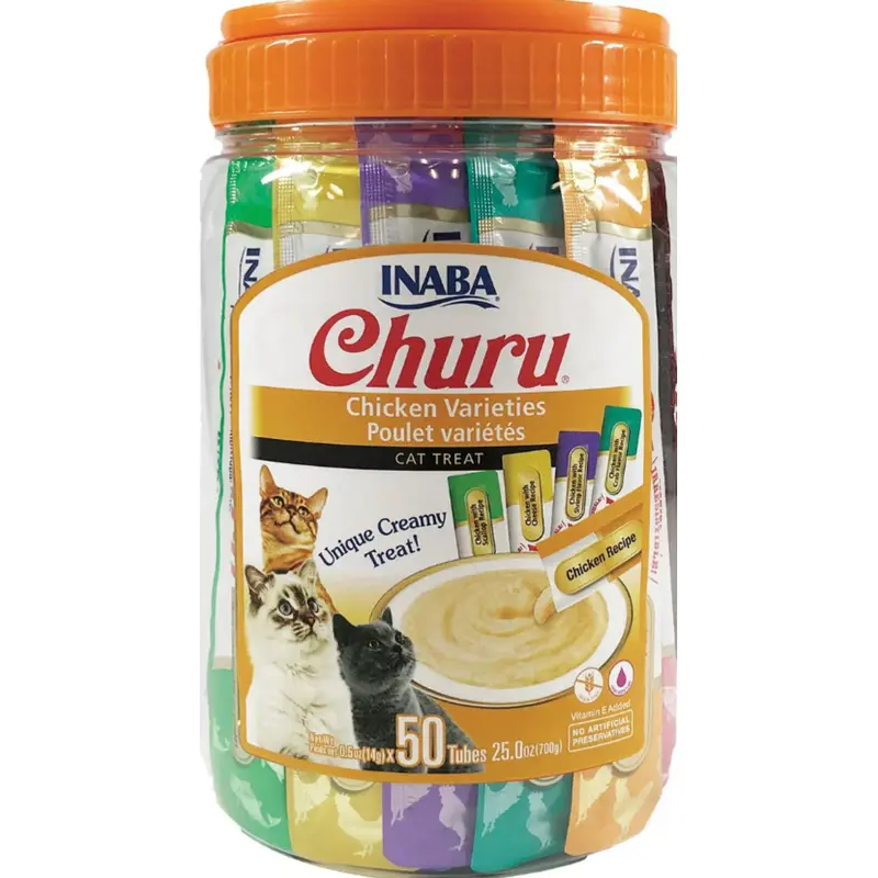 Inaba Churu Chicken Puree Cat Treat Variety Pack