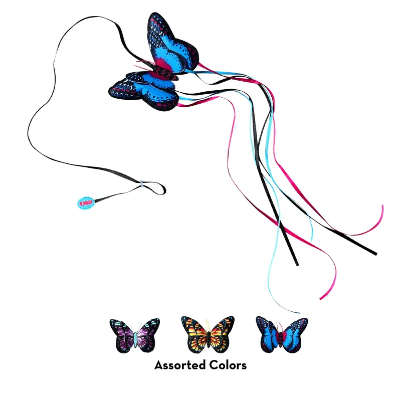 Kong Cat Toy Teaser Butterfly Assorted