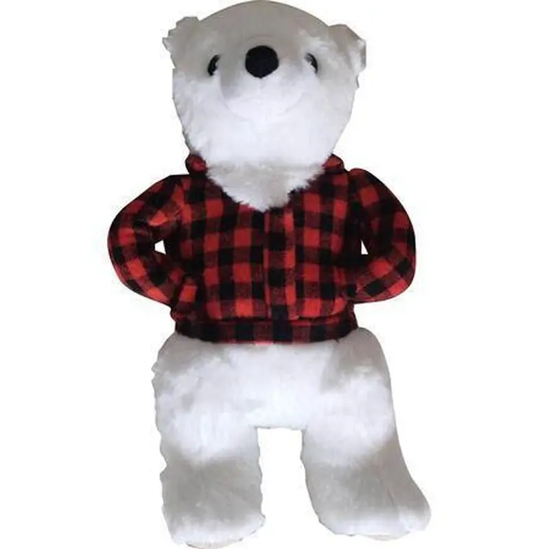 Tall Tails Dog Toy Plush Polar Bear with Jacket 7"