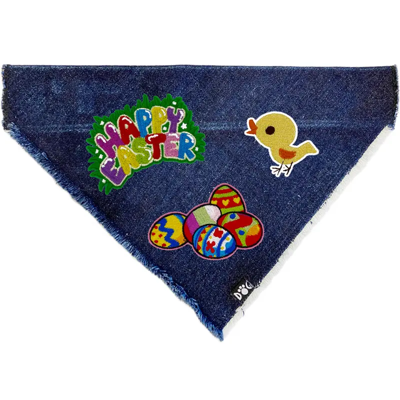 Happy Easter Denim Bandana