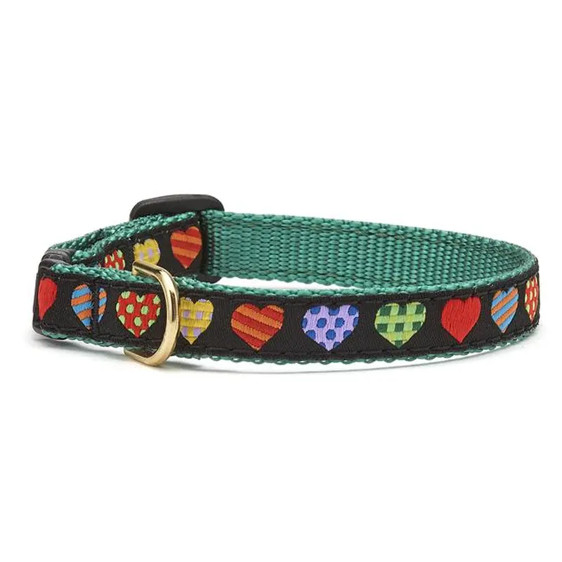 Colorful Hearts Cat Collar