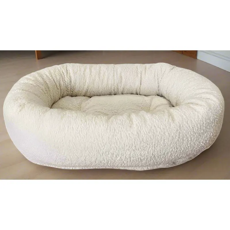 Donut Bed Ivory Sheepskin