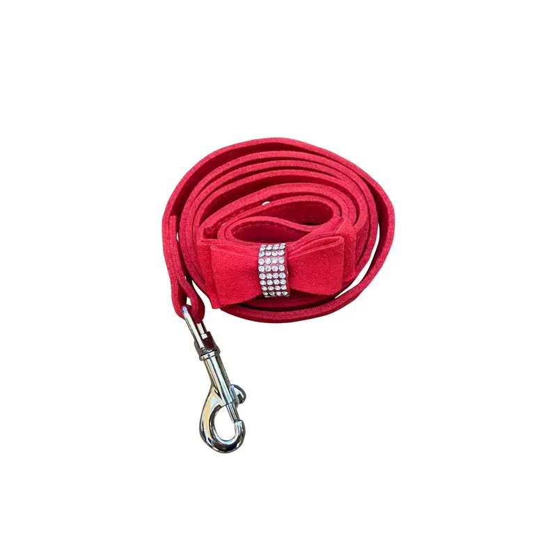 4ft Bow Tie Leash, Red
