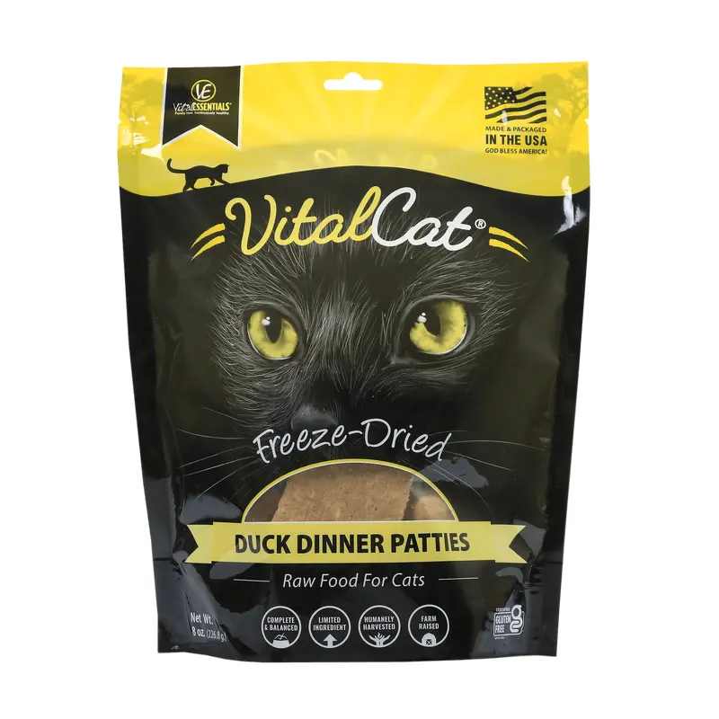 Vital Essentials Freeze Dried Cat Mini Nibs 12oz Duck