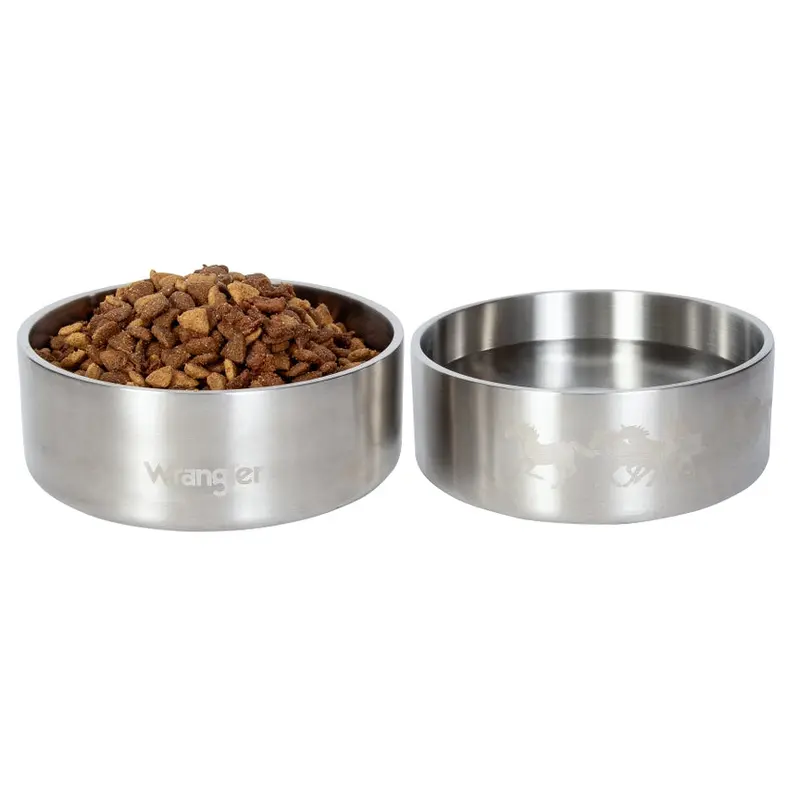 Wrangler DoubleWalled Stainless Steel Bowl  Silver