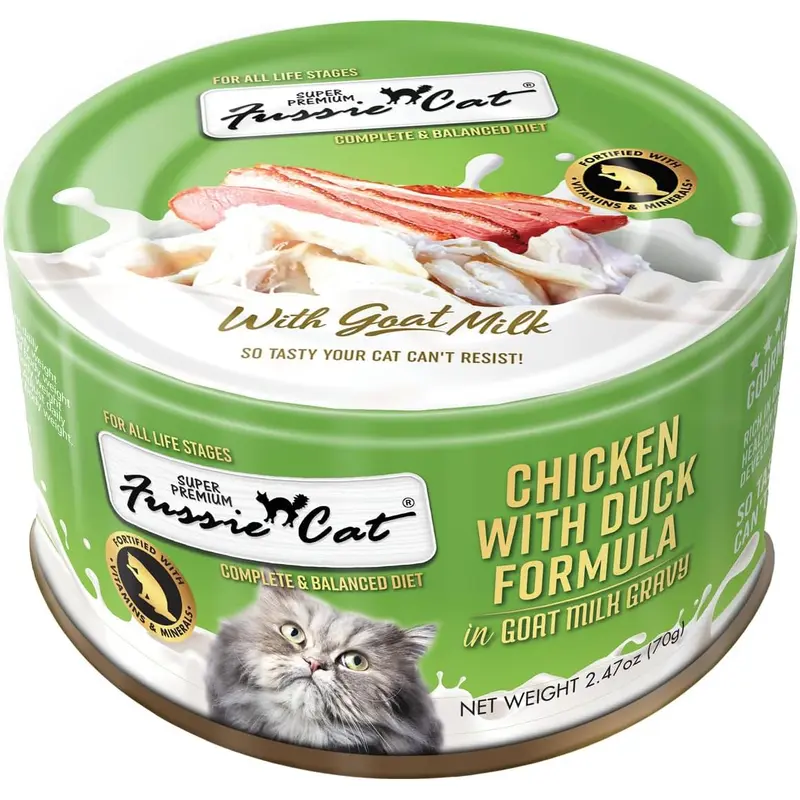 Fussie Cat Premium Chicken With Duck In Goat Milk Gravy