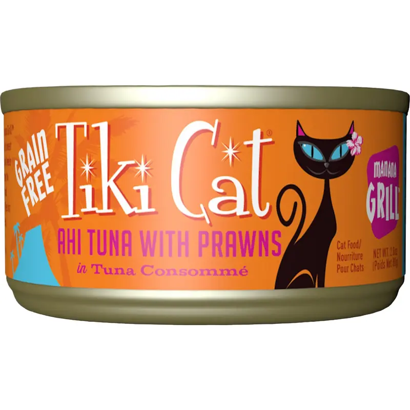Tiki Cat Grill Ahi Tuna and Prawns in Broth