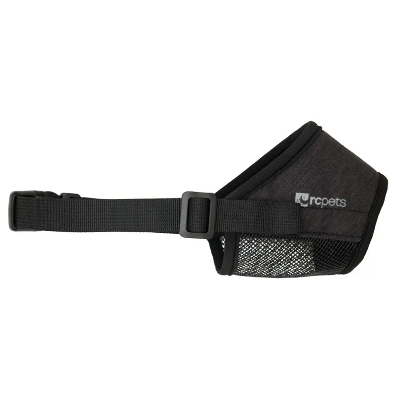 RC Pet Products Soft Fit Small Black Dog Muzzle