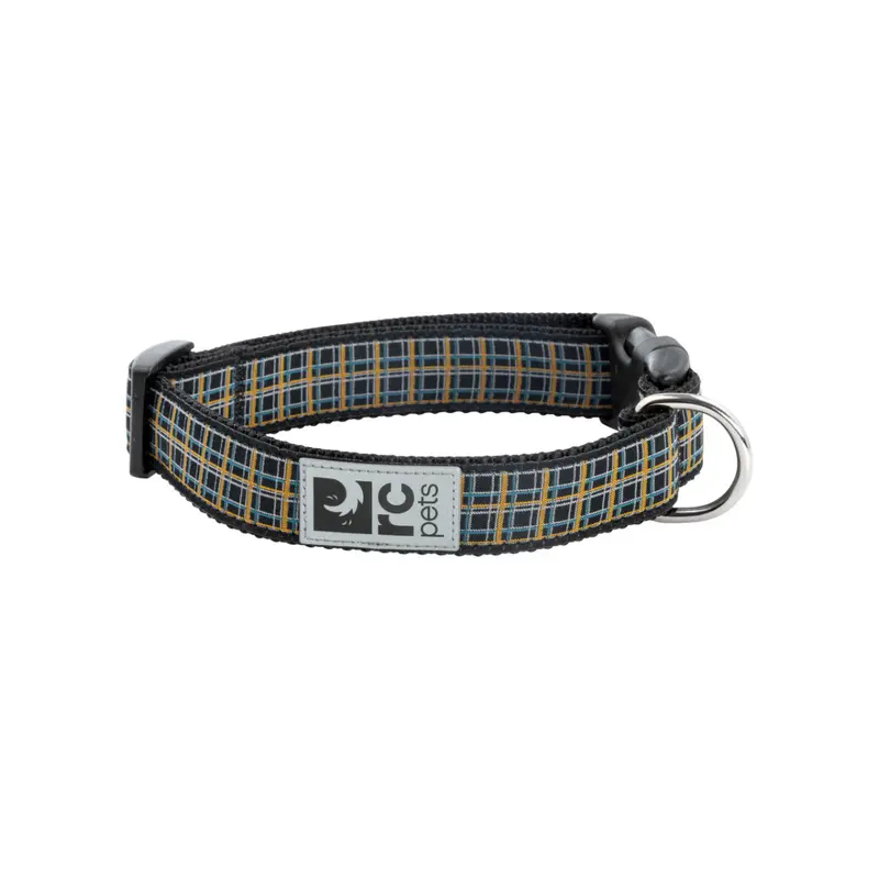 RC PETS Dog Clip Collar, Flannel, L, 1" / 15" - 25"