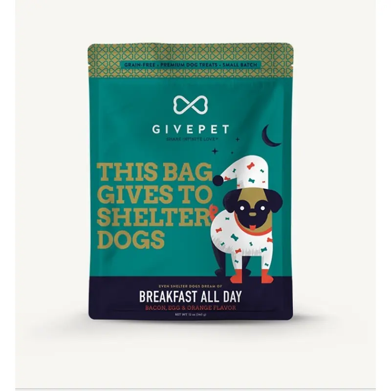 GivePet Crunchy Dog Treats Breakfast All Day 12 oz