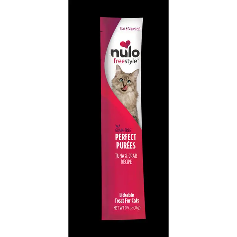 Nulo, FreeStyle Perfect Puree Tuna & Crab Lickable Cat Treat.5 oz