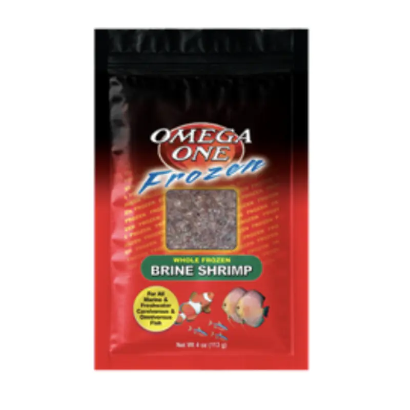 Omega Once Frozen Brine Shrimp Flat Pack 4oz