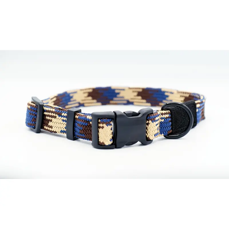 Adventure Style Mountain Argyle Climbing Rope Dog Collar