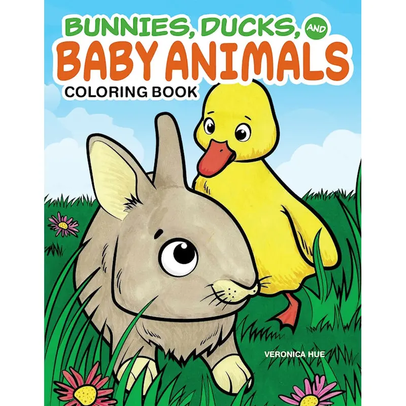 Bunnies, Ducks, and Baby Animals Coloring Book