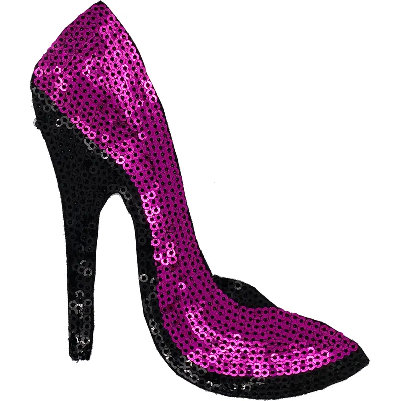 Fuchsia Sequin Heel - Patch