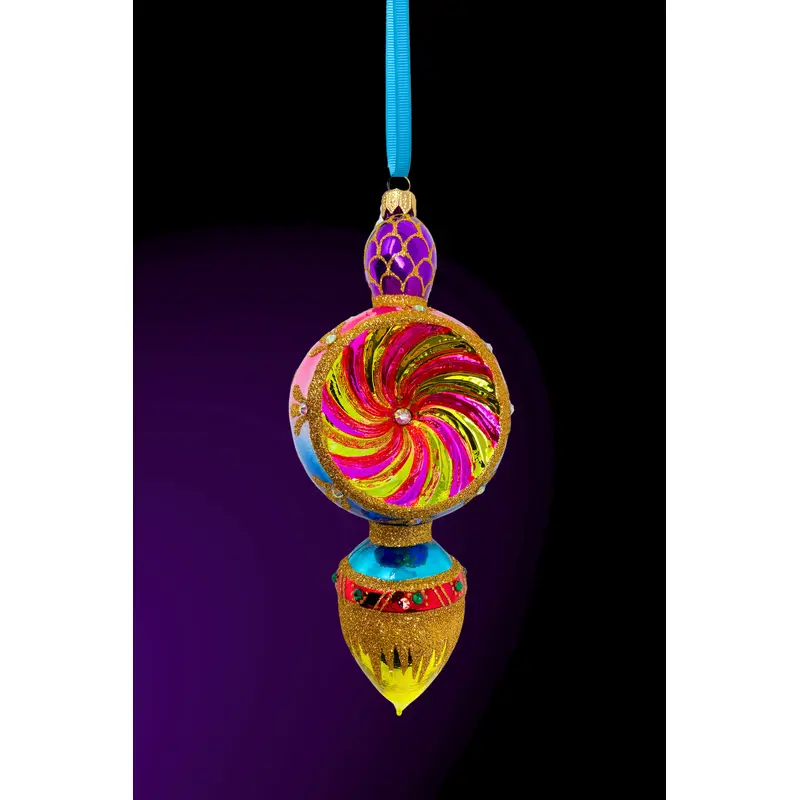 Gilded Fortune Polish Glass Ornament