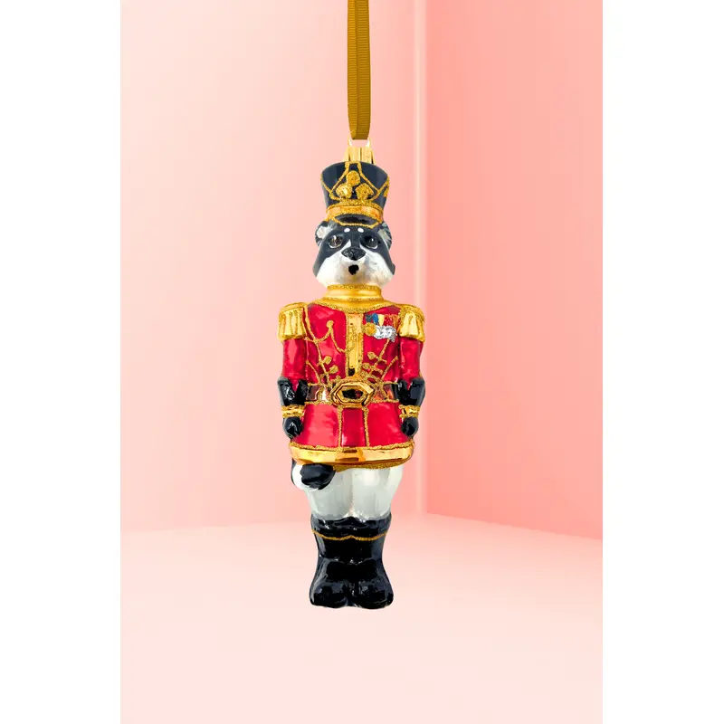 KRG Raccoon Polish Glass Ornament
