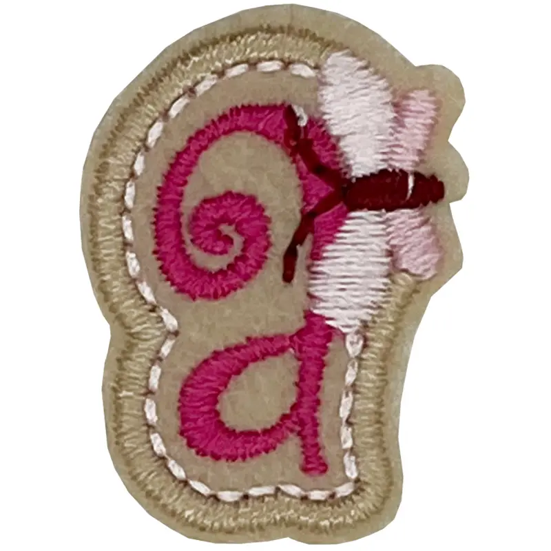 Curly Pink A - Patch