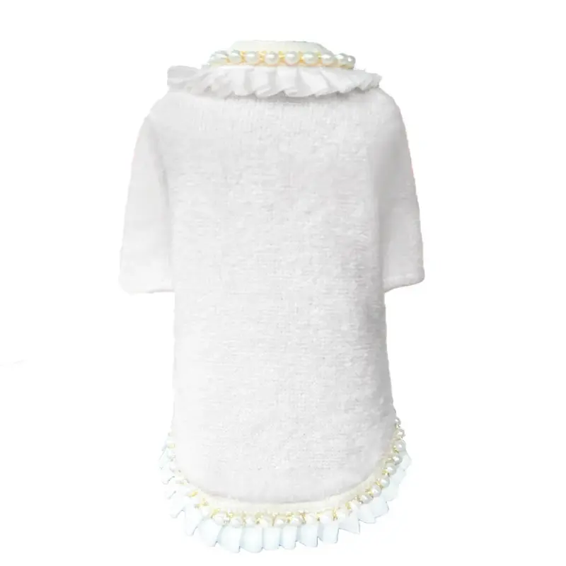 Dream Pearls Dog Sweater Ivory