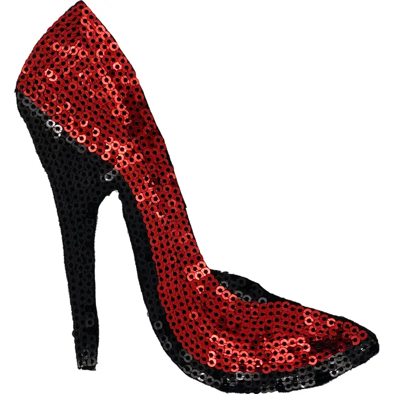 Red Sequin Heel - Patch