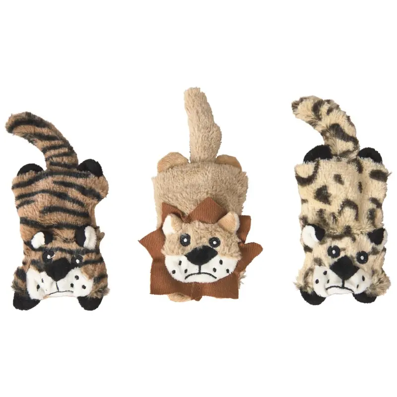 Spot Ethical Pet Dog Toy Lil Spots Flat Cats 5In Assorted
