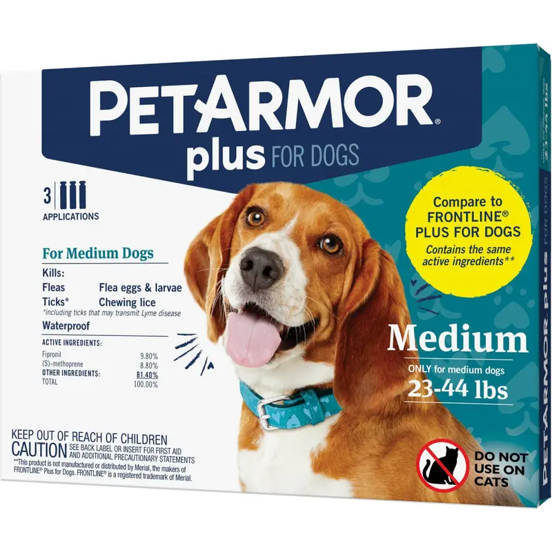 PetArmor Plus Flea & Tick Spot Treatment for Dogs 23-44 lbs