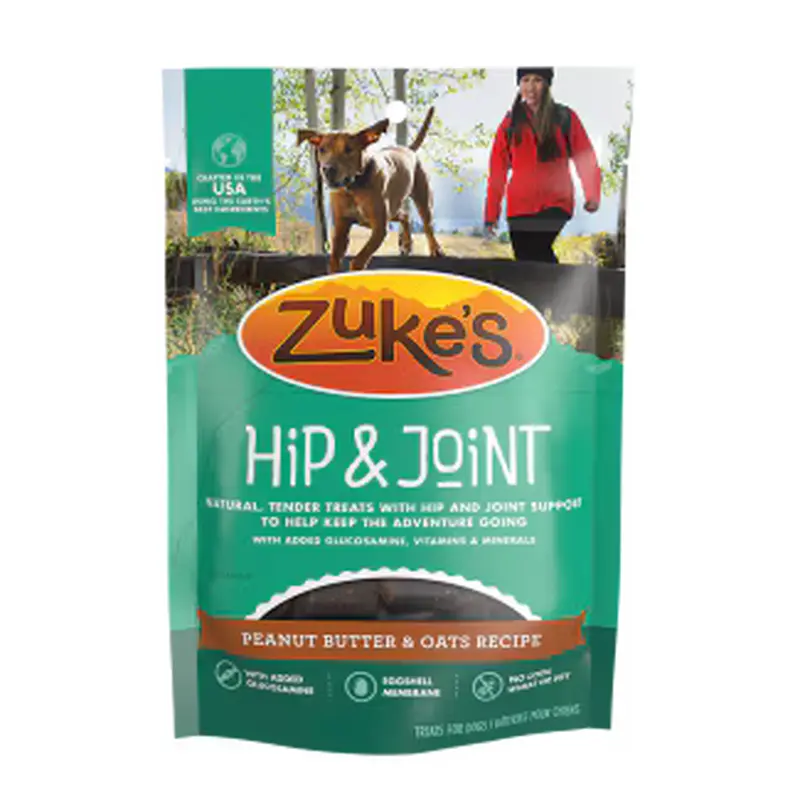 Zukes Adult Hip & Joint Peanut Butter Recipe Dog Treats