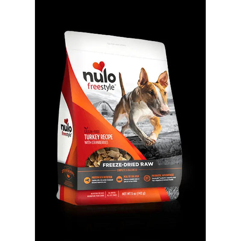 Nulo FreeStyle Freeze Dried Raw Grain Free Turkey Dog Food 8oz