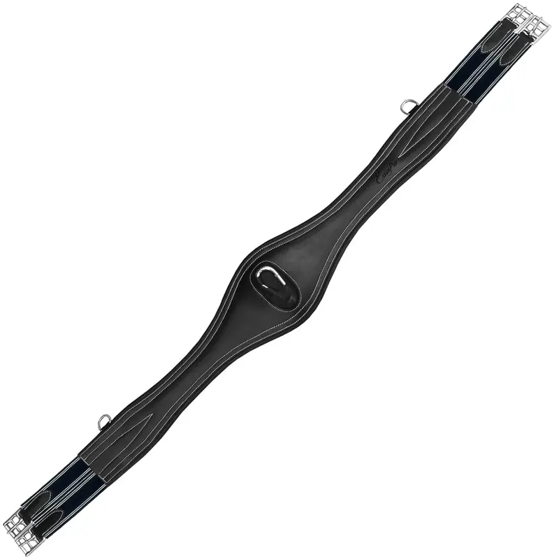 ExionPro Snap Over Lay Girth - Navy Blue Elastic with White Lines