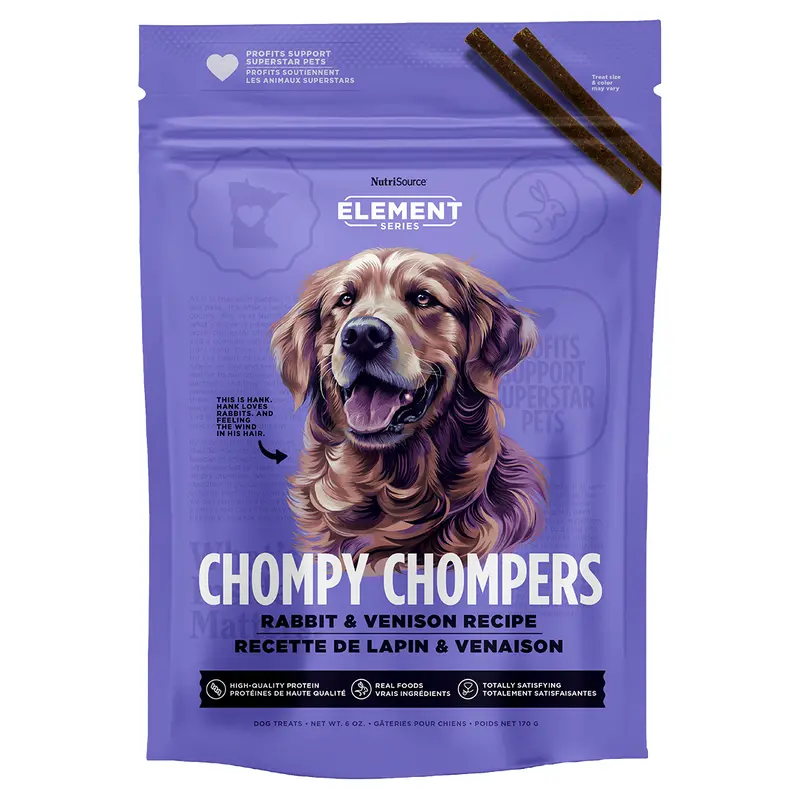 NutriSource Element Rabbit & Venison Chompy Chompers 6oz
