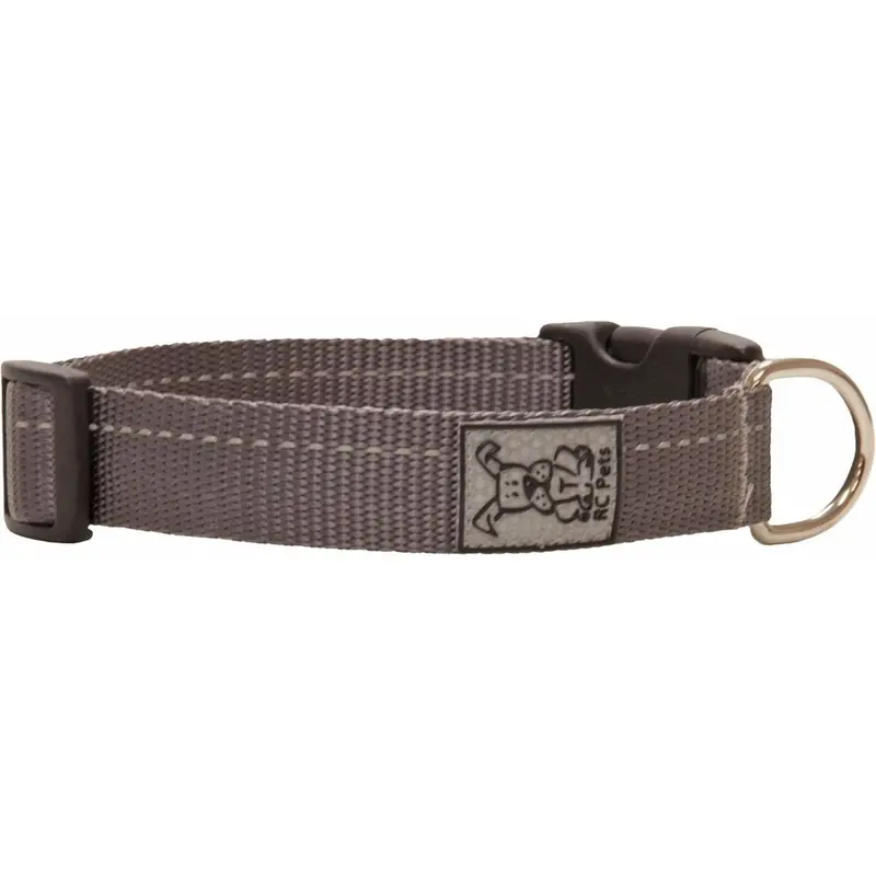 RC Pet Products Primary Adjustable Dog Collar 1" Charcoal