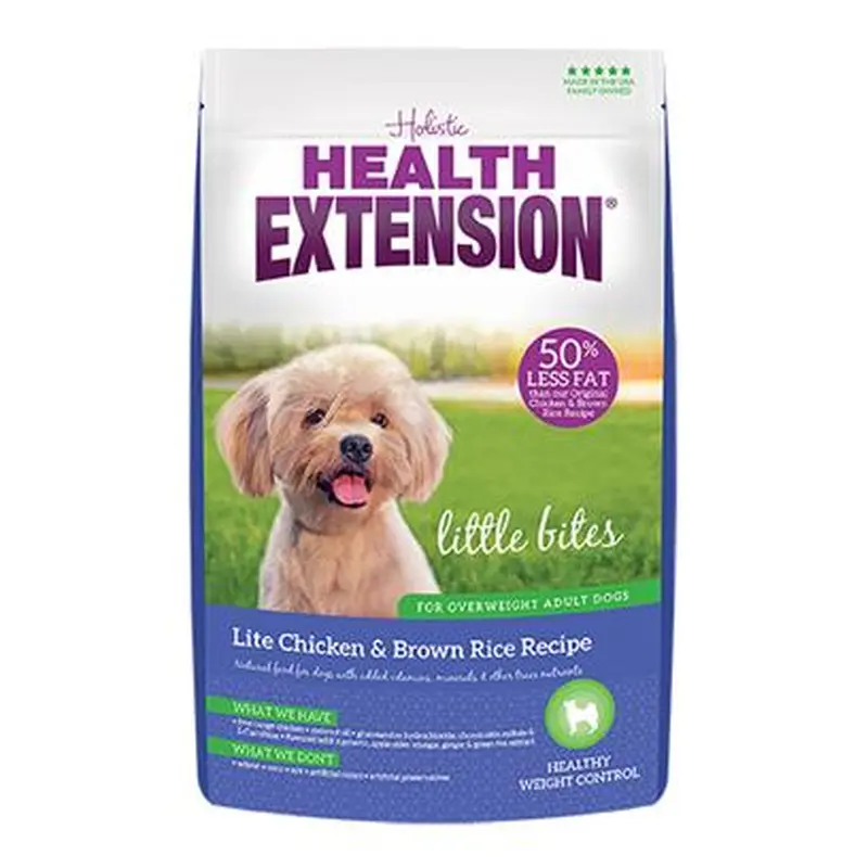 Health Extension Little Bites Lite Chicken & Brown Rice Recipe Dry Dog Food  1lb