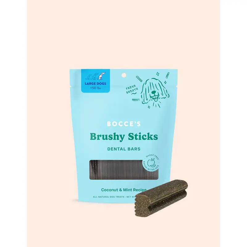Bocces Brushy Stick for Large Dogs (16oz)
