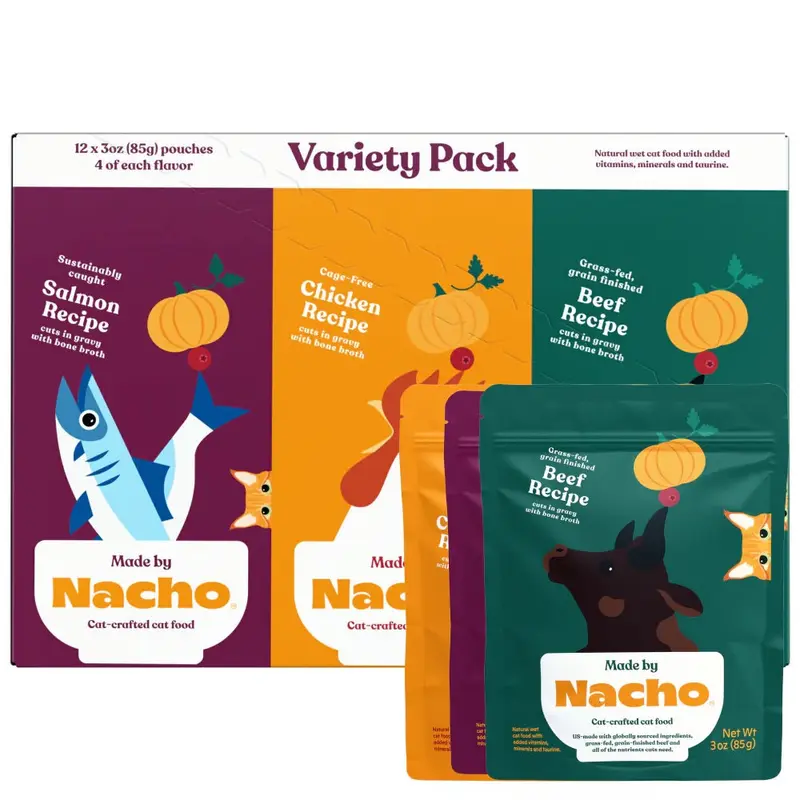 Made By Nacho Cuts In Gravy Variety Pack 12ct (3oz)