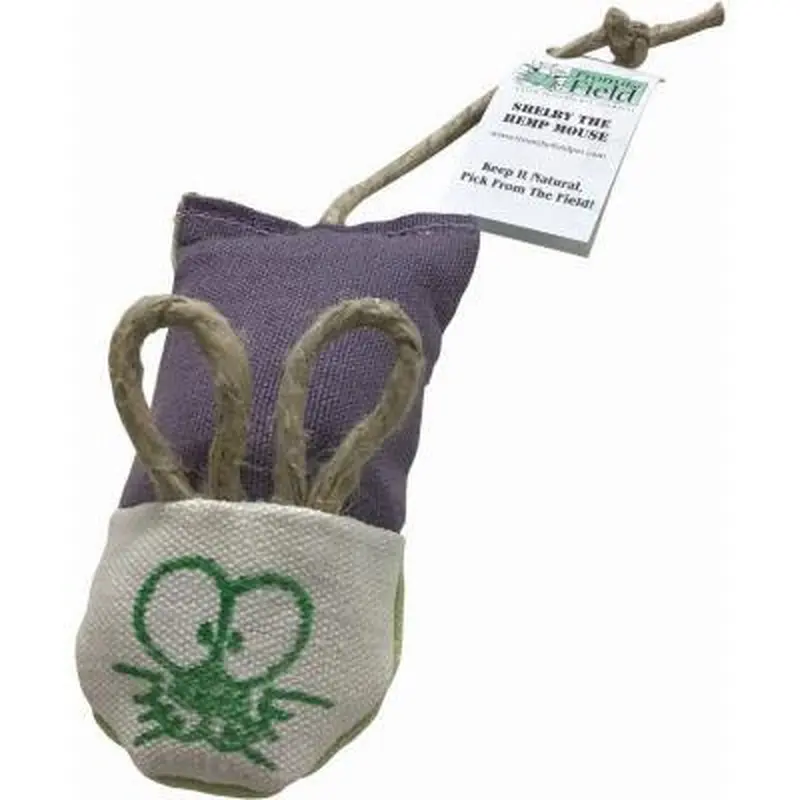 From the Field Shelby Hemp Mouse With Tail Catnip Toy