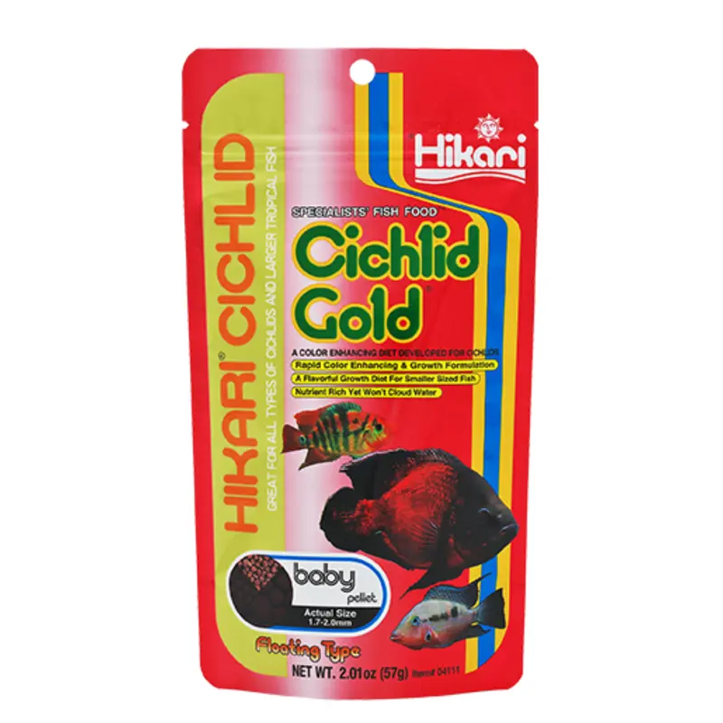 Hikari Cichlid Gold Medium Pellet Fish Food 2oz