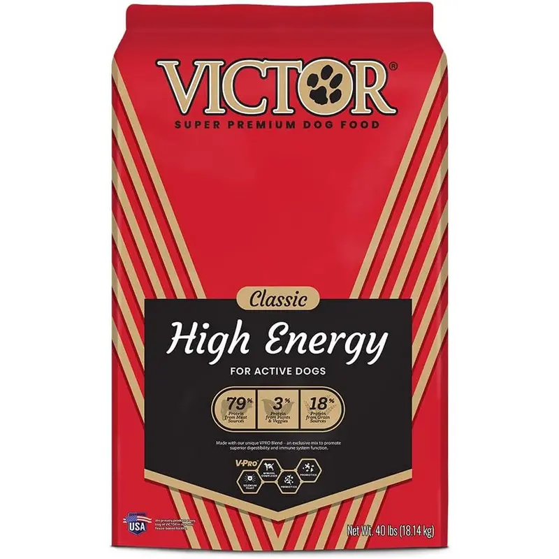 Victor High Energy Dry Dog Food 40lb