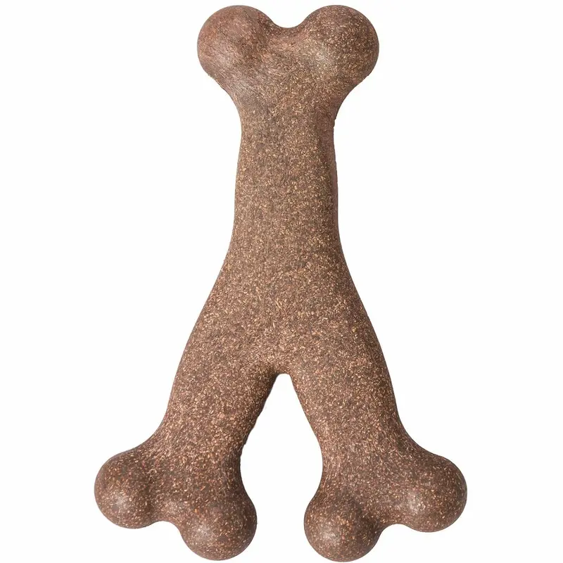 Spot Ethical Pet Dog Chew Bambone Bacon Wishbone Medium 5.25in